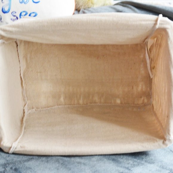 Zara Home White Wicker Storage Basket - Picture 2 of 4